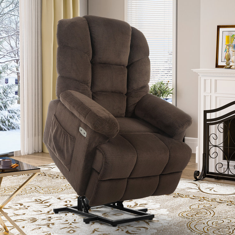 Power reclining heated full body massage chair outlet latitude run upholstery